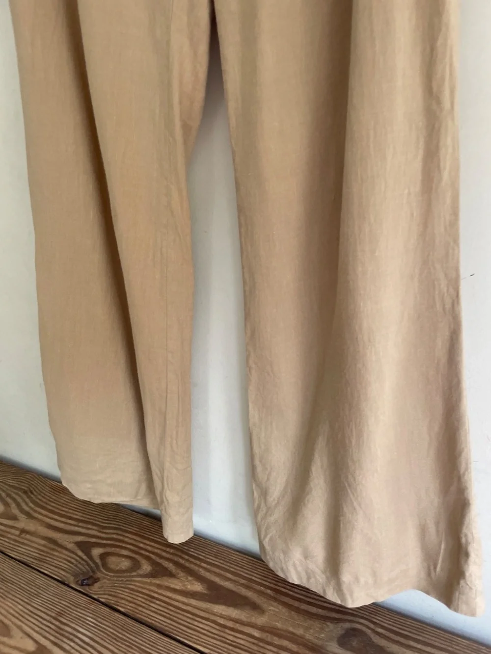 Banana Republic Neutral Linen Blend Pants 6 Y2K